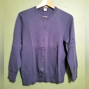 J.Crew Charcoal Gray Button-Front Cardigan – Women’s Large